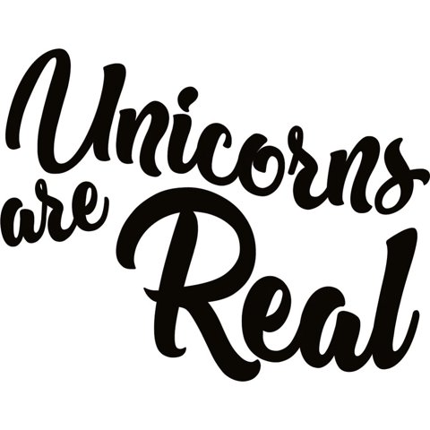 Rienda Libre Graphics - Decomural Unicorns Are Real Fairytale Ws-41410