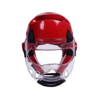 Ioensy - Casco De Karate Taekwondo Head Gear Para Sparring Fighting Taekwondo Training Rojo M