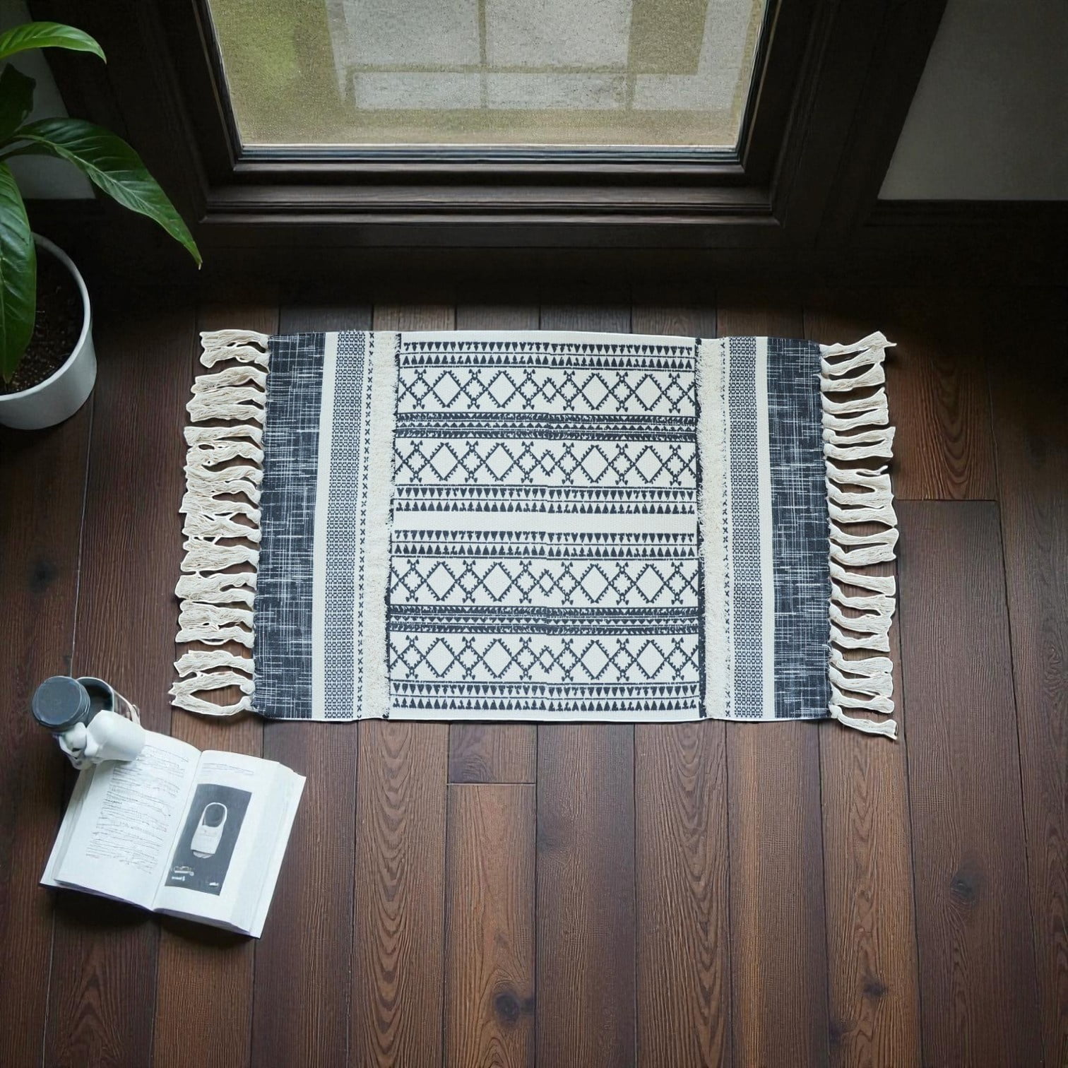 Top Lucky - Bajada De Cama Bordada Kilim De Estilo Etnico 60x90cm Md70