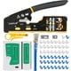 thumbnail image 1 of Kit de herramientas de crimpado CHZHLM RJ45, engarzadora pasante con comprobador, 1 of 6
