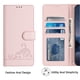 thumbnail image 3 of Funda tipo cartera FOXDOCK para Samsung Galaxy S21 Plus con soporte, ranuras, RFID, diseño de gato, 3 of 5