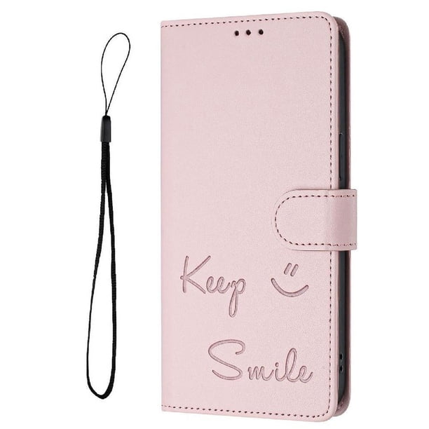 Funda Cartera para iPhone 17e con Bloqueo RFID, Cierre Magnético y Ranuras Tarjetas Rosa