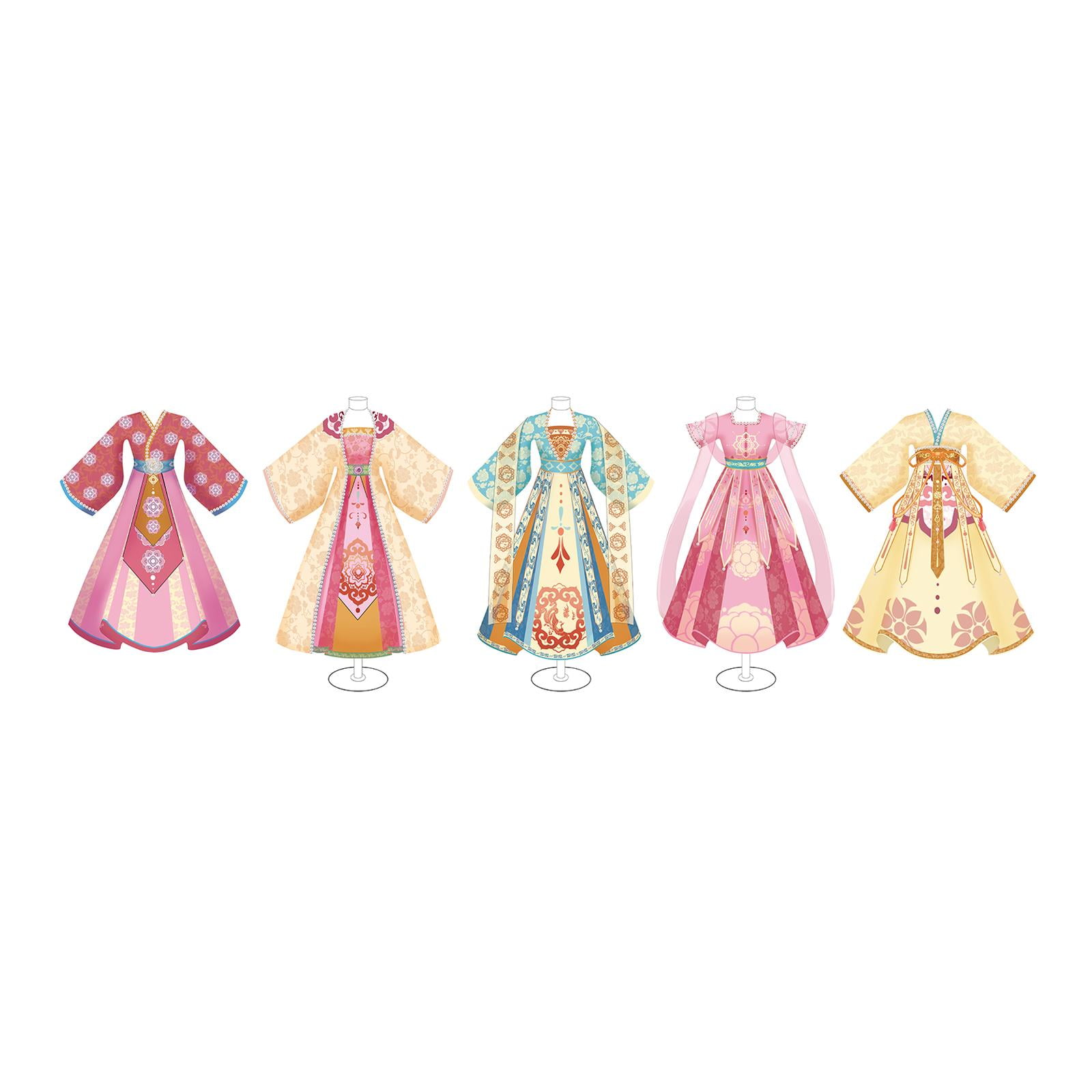 Bothyi - Kit De Ropa Antigua China, Regalo Hecho A Mano, Vestido Tradicional Chino, 3 Maniquíes