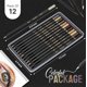 thumbnail image 2 of Lápices de colores Black Widow Skin Tone 12 colores para adultos, 2 of 9