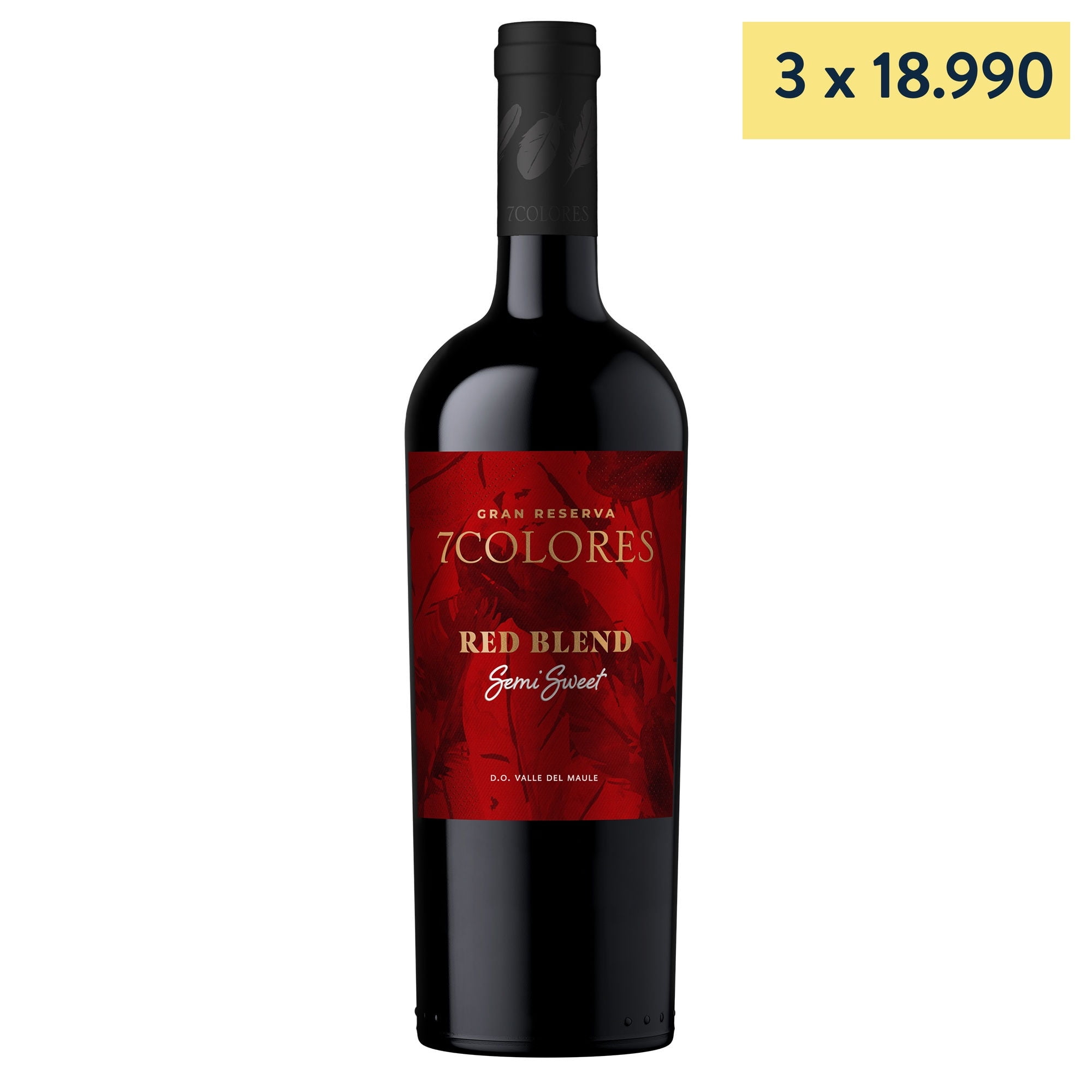 Vino Tinto Red Blend Semi Sweet 13.5° Botella 750 ml Viña Morandé