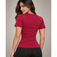 thumbnail image 3 of Polera Deportiva Mujer Manga Corta Acanalada Cuello Redondo, 3 of 4