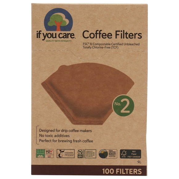 Filtros de café If You Care No.2 - 100 unidades