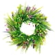 thumbnail image 2 of Corona De Flores Silvestres Artificiales, Hojas De Eucalipto Para El Hogar, Corona De Primavera Para Puerta Delantera, 2 of 5