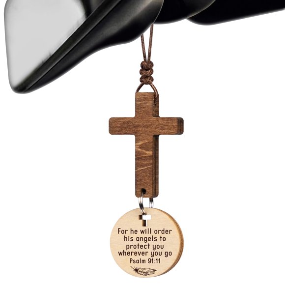 Adorno colgante con cruz para auto - Bobby Creativity - Regalo