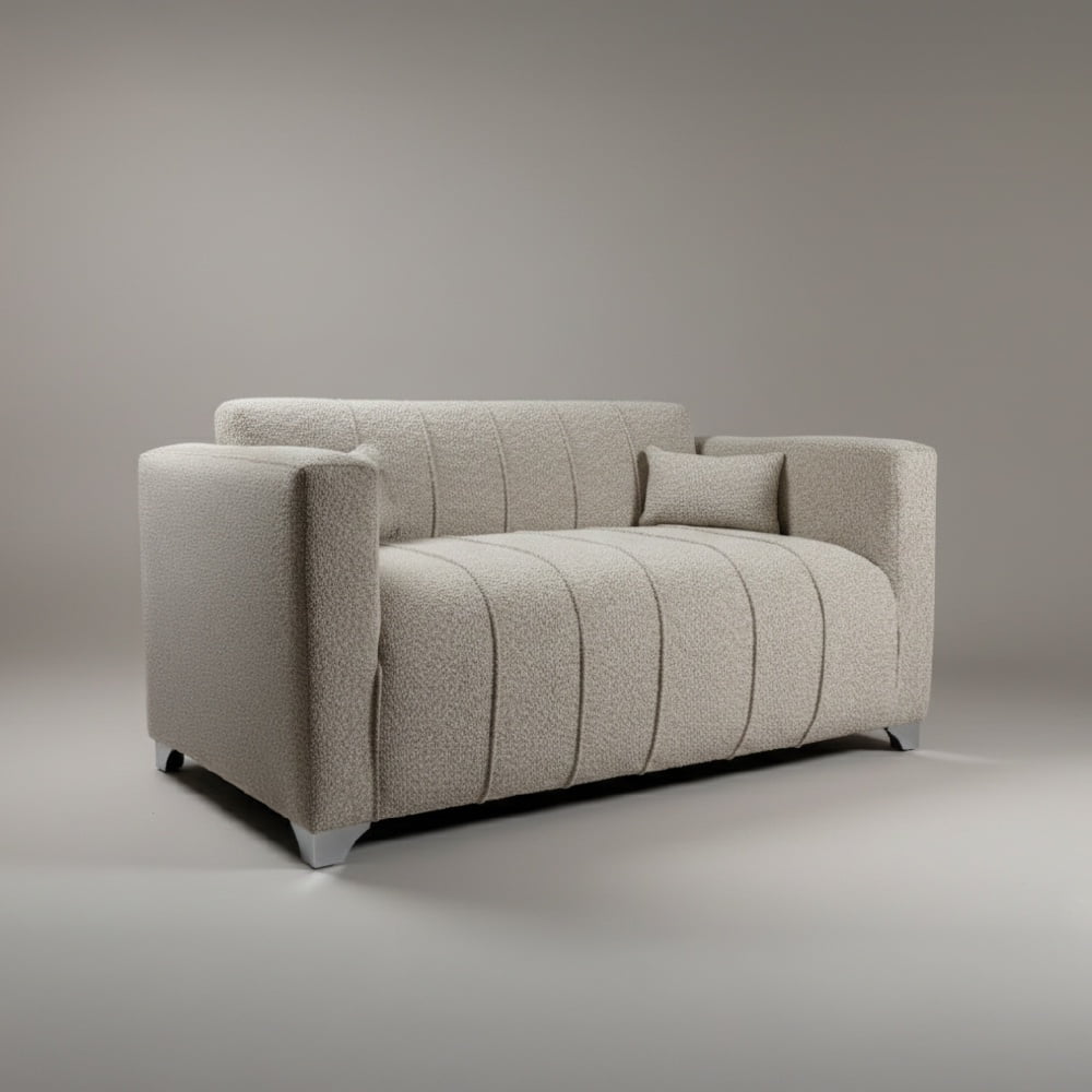 Ivi Home - Sofá 2 Cuerpos Mikono Blanc