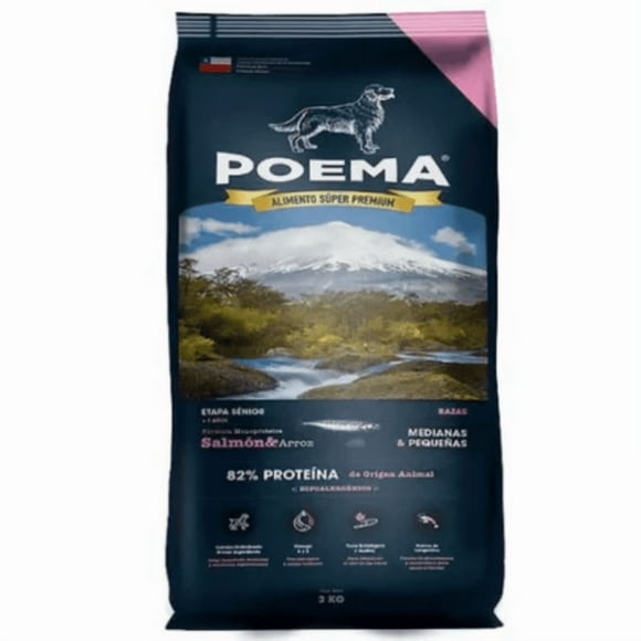 Alimento Poema Perro Senior Salmón 12kg