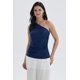 thumbnail image 1 of Polera Mujer Con Botones Azul Oscuro, 1 of 4