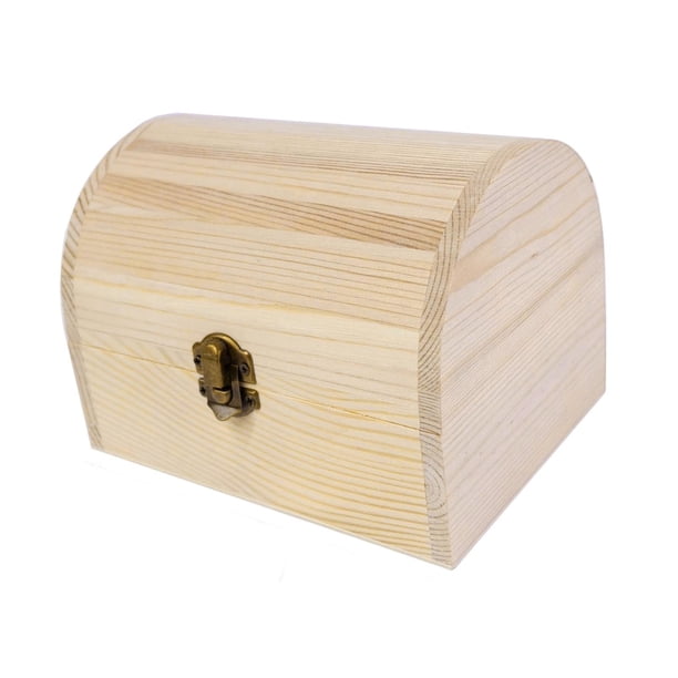 Caja De Madera Sin Terminar, Joyero Sencillo Para Fiesta De Cumpleaños, Joyería, Decoración Del Hogar, Estilo C