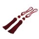 thumbnail image 4 of 1 par colgando bola cortina tieback borlas accesorios de cortina rojo, 4 of 5