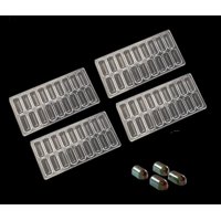 Genérico - Pack 4 Moldes Chocolate Capsula Moldes De Chocolate Capsulas