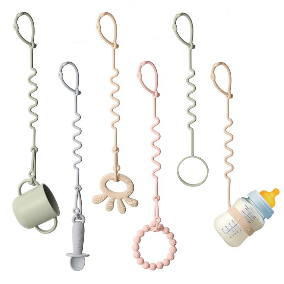 Correas de silicona ajustables para juguetes de bebé Andy Bear, 6 unidades