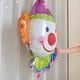 thumbnail image 4 of Paquete de 6 globos de payaso sonriente de aluminio para fiestas, ideales para decoración de fiestas de circo, carnaval y más., 4 of 7