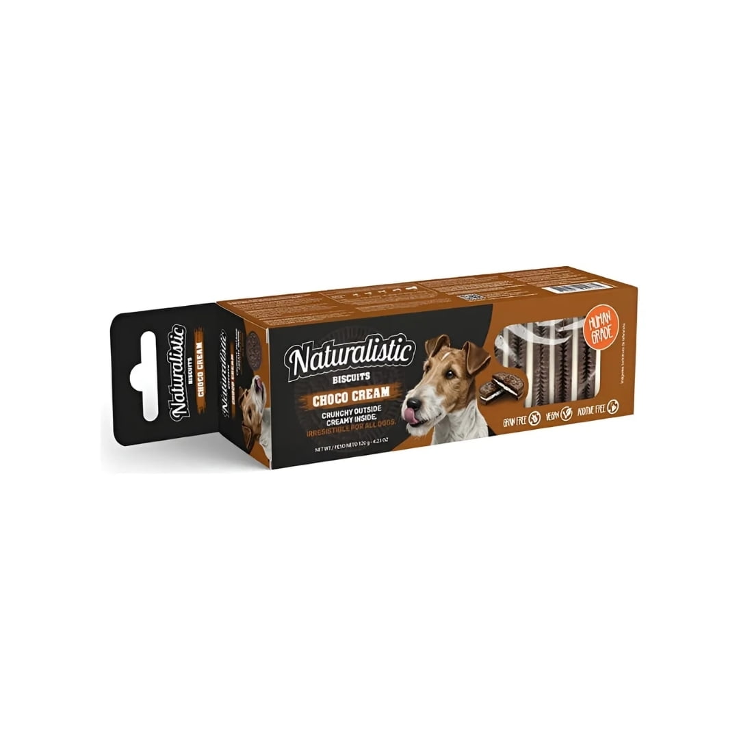 Naturalistic Perros Galletas Biscuits Choco Cream 120 Grs.