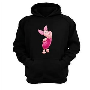 Genérico - Polerón Canguro Puerquito Pooh Negro Talla S Unisex