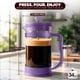 thumbnail image 2 of Cafetera French Press Utopia Kitchen de 1 litro con cuchara, color ciruela, 2 of 7