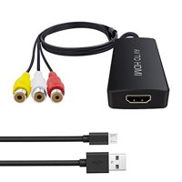 Dingsun - Convertidor Rca A Hdmi Adaptador Av A Hdmi Convertidor De Audio Compuesto