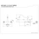 thumbnail image 4 of Grifo de cocina Kingston Brass Duchess de montaje en pared, latón pulido, 4 of 4
