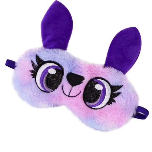 Antifaz de Peluche KANOA 18x10 cm Conejito de Ojos Grandes