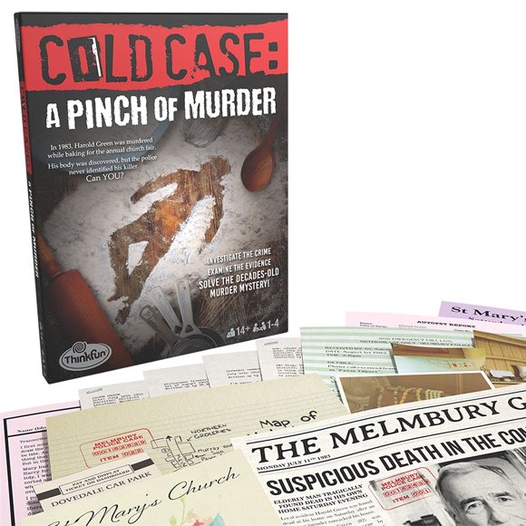 Murder Mystery Game ThinkFun Cold Case: A Pinch of Murder
