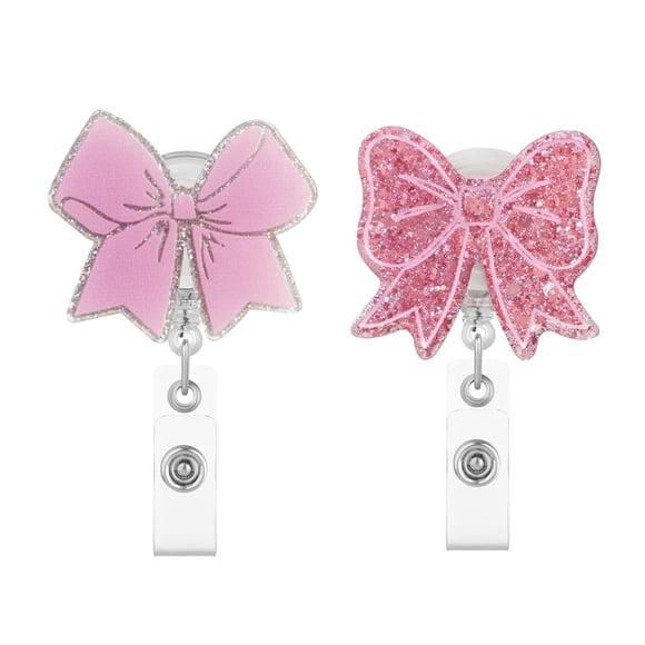 Porta Credencial Retráctil Kdgtewq Lazo Rosa 2 Unidades 63,5 cm