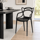 thumbnail image 1 of Silla De Comedor Negra Con Diseño Escultural Moderno, 1 of 8
