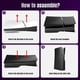 thumbnail image 4 of Faceplate Para PS5 Slim Disc Edition - ABS Cover Plate Matte Skin, Incluye 2 Fundas De Silicona Para El Mando Para Mayor Protección-Negro, 4 of 5