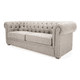 thumbnail image 1 of Sofá Chesterfield 2 Cuerpos Lino Crema, 1 of 2