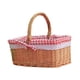 thumbnail image 5 of Cesta De Picnic De Mimbre Tejida Cesta De Almacenamiento Rural Para Verduras Playa Sin Tela, 5 of 5