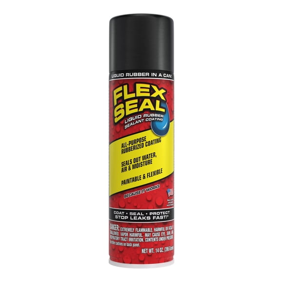 Sellador Aerosol Flex Seal Liquid Rubber 14 oz Negro Duradero