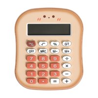 Bothyi - Calculadora Pequeña De Pan, Ligera, Compacta Y Bonita, Ideal Para Oficina, Hogar Y Escuela, Color Caramelo.