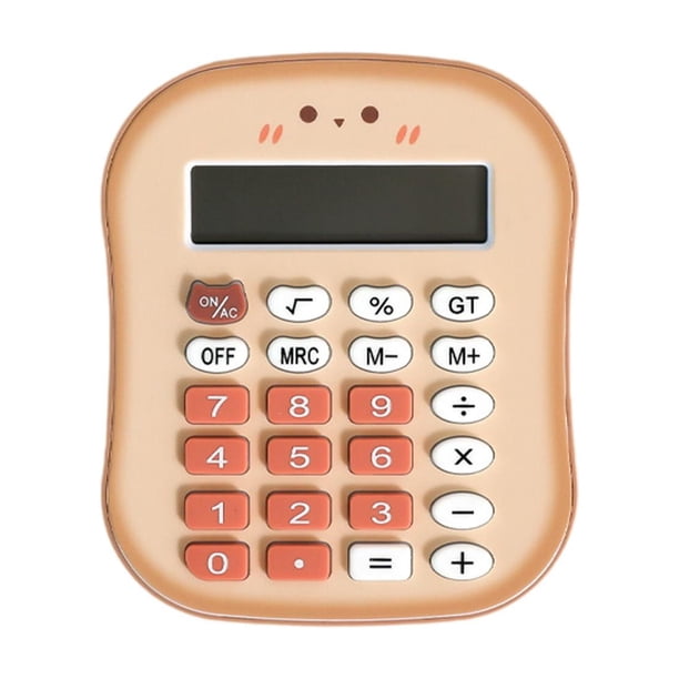 Calculadora Pequeña De Pan, Ligera, Compacta Y Bonita, Ideal Para Oficina, Hogar Y Escuela, Color Caramelo.