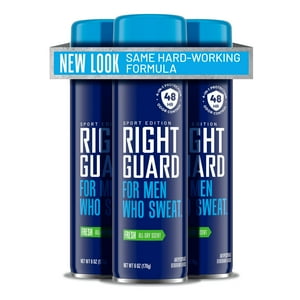 Desodorante En Aerosol Right Guard Sport 4 En 1, 180 Ml, Paquete De 3