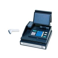 Magideal - Caja Registradora Para Casa De Muñecas A Escala 1/6, Decoración, Accesorios De Tienda De Micropaisaje Para Niños, Regalos De Cumpleaños Azul Oscuro