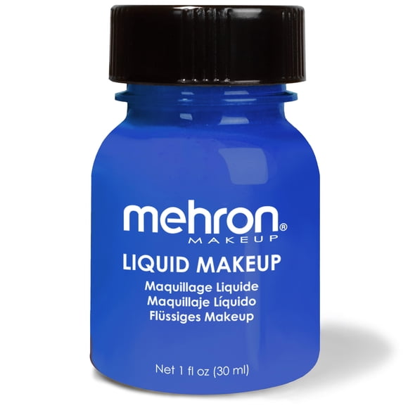 Mehron Makeup Maquillaje Líquido - AZUL, Pintura Facial y Corporal
