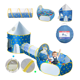 thumbnail image 2 of Carpa De Juegos Infantil  Belug 3 En 1 Castillo Piscina Tunel Niños Azul, 2 of 5
