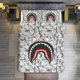 thumbnail image 2 of Dark Grey Bape Shake Camo Comforter Set Soft 3 Pcs Twin Bedding Sets Thicken for All Season, 2 of 5