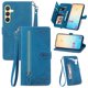 thumbnail image 1 of Para Samsung Galaxy S26 5G Funda de 6.3 Pulgadas, Billetera para Mujer Hombres, Duradera de Cuero PU Magnética con Tapa, Correa de Cordón, Correa de Muñeca con Cierre, Tarjetero, Billetera, Funda, 1 of 9