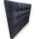 thumbnail image 2 of Respaldo De Cama King Valencia Felpa Negro, 2 of 2
