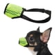 thumbnail image 1 of Bozal para perro, de malla suave, para perros pequeños, medianos y grandes, ideal para cachorros, ideal para morder, masticar y acicalar (verde fluorescente)., 1 of 7