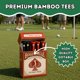thumbnail image 2 of Tees de Golf HahaHome 8 cm Bambú Paquete de 12 Rojo, 2 of 5