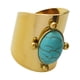 thumbnail image 1 of Anillo De Dedo Creativo Retro Anillo Vintage Para Regalos De Cumpleaños Fiesta Aniversario Azul, 1 of 5