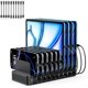 thumbnail image 1 of Estación de carga nongxiang de 10 puertos 100W USB con cables, 1 of 7