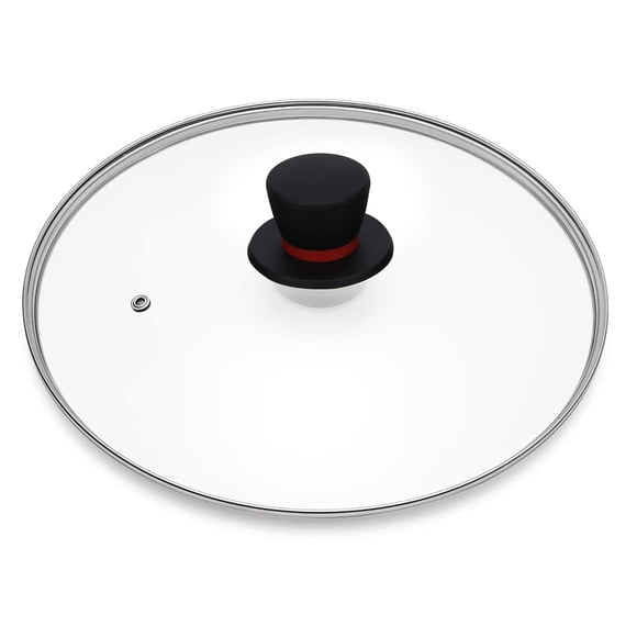 Tapa de Vidrio FOLI 30 cm con Ventilación de Vapor