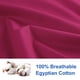 thumbnail image 4 of REGALWOVEN 2 Paquete de Fundas de Almohada de Algodón Egipcio con Cierre de Cremallera Estándar Fucsia, 4 of 7