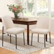 thumbnail image 4 of Silla COLAMY juego de 6 tapizadas en beige con patas de metal, 4 of 4